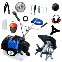 Motocoasa Benzina Heimdall 52 CC, 8 Accesorii + Cultivator