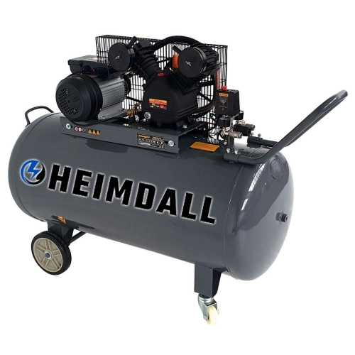 Compresor aer, 250L, 8bar, 250L/min, monofazat, angrenare curea Heimdall HMV0.25/250