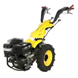 ProGARDEN Campo U16E motocultor multifunctional 14CP, benzina, EU V, pornire electrica, 3+2 viteze, reductor + FT90 freza tractata 900mm + BC120M bara cosire mobila 120cm