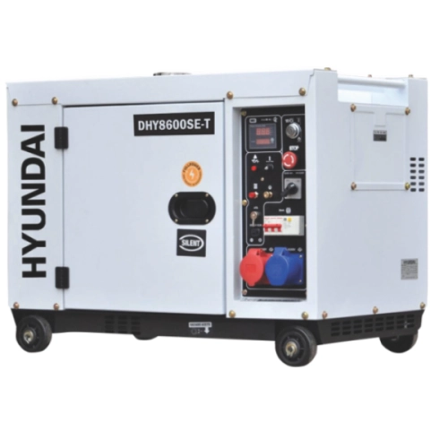 Generator de curent trifazat cu motor diesel HYUNDAI DHY8600SE-T